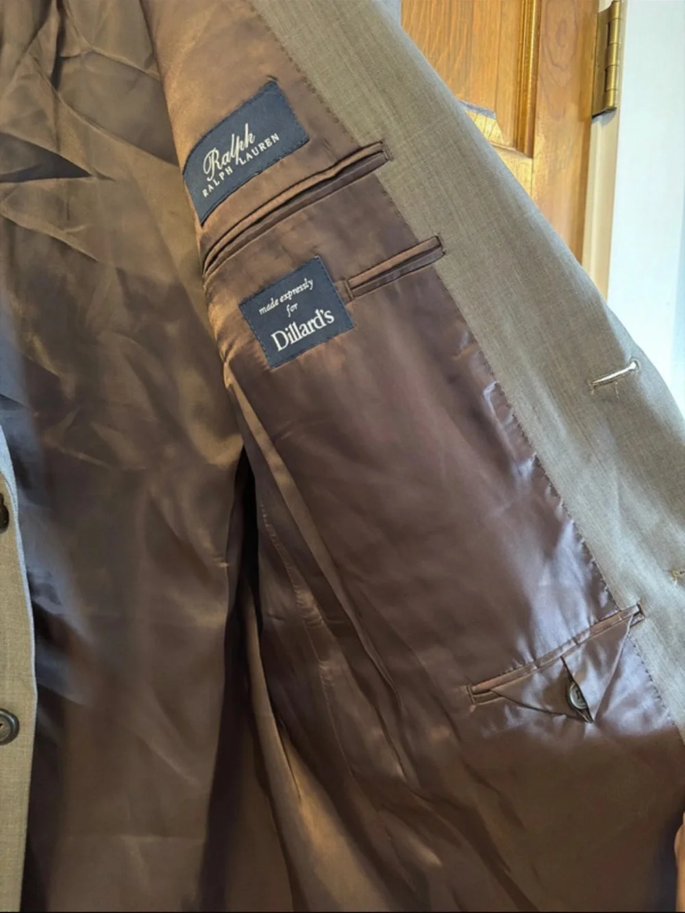 Ralph Lauren Men's Gray Two-Button Suit Jacket